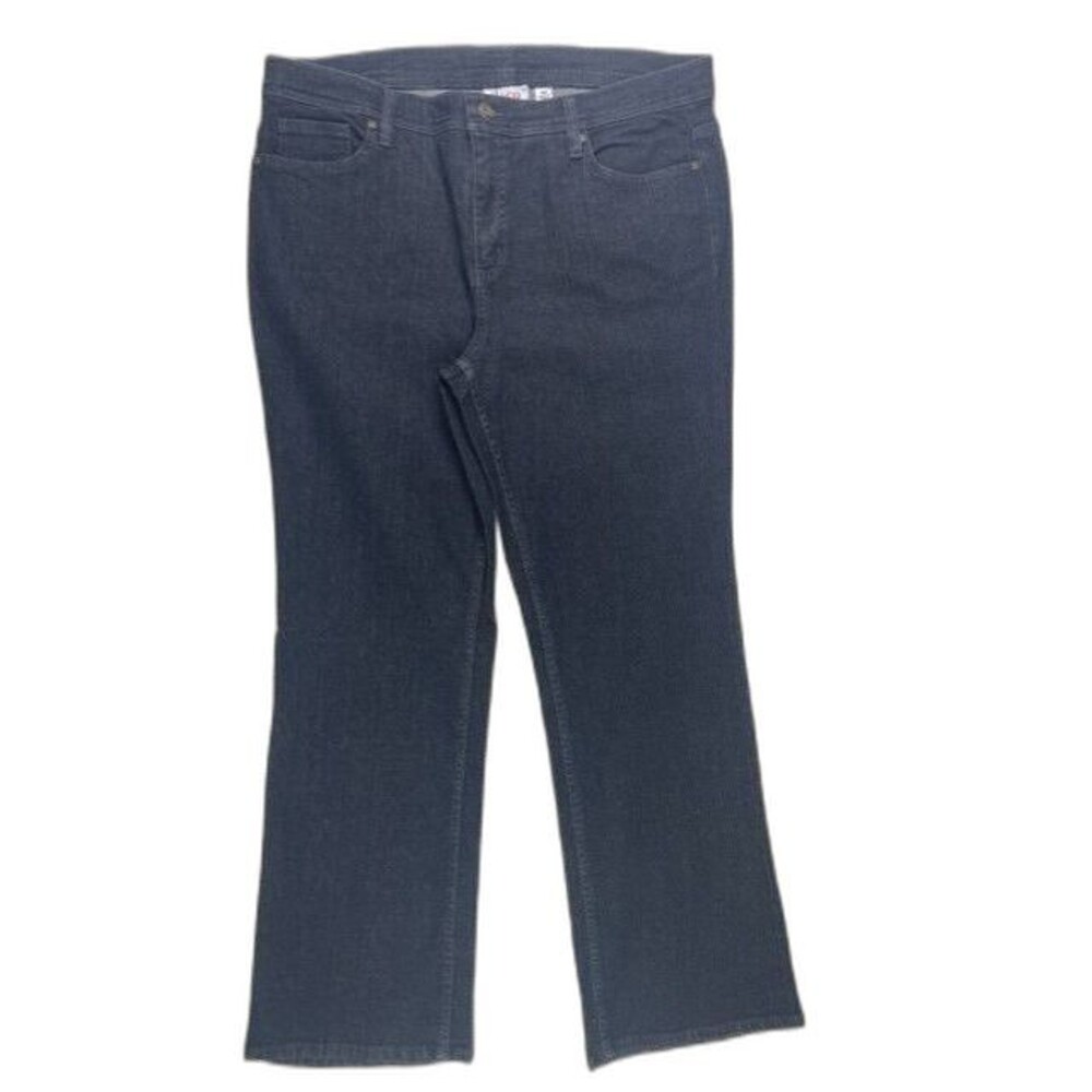 Denim & Co Size 18W Womens Jeans Straight Black High Rise Stretch